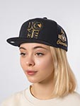 Бейсболка MITCHELL NESS арт. HS13192-TTTBLCK John Cena Gold WWE (черный)